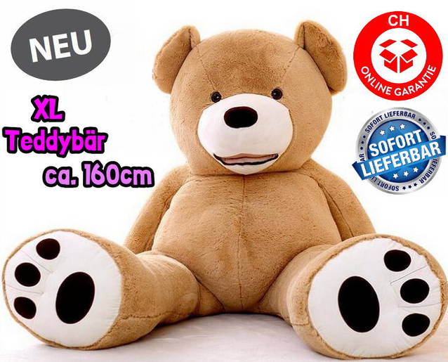 Riesen Plüsch Teddybär Ted Teddybären Geschenk Hit Gigant 160cm XL XXL Bär