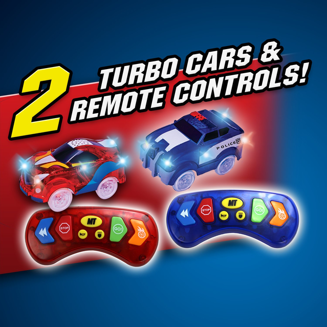 Magic Tracks RC Racer Mega Set inkl. 2 Autos LED Rennbahn Kinder Kinderzimmer Spielzeug Weihnachten Geschenk Junge