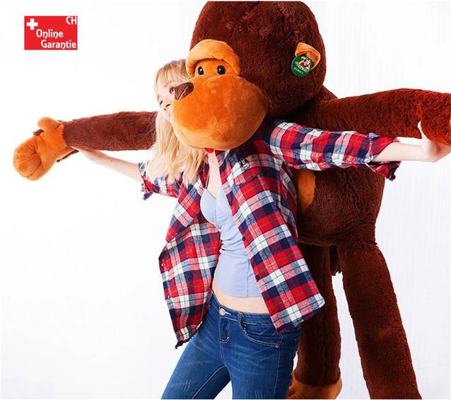  Plüsch Affe Plüschtier Spielzeug Plüschaffe ca. 130cm XXL Monkey Geschenk Kind Kinder Kids Freundin