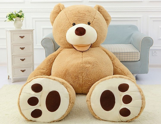 Riesen Teddy XXL 200 cm Teddybr Plschbr Br Geschenk Kind Frau Freundin Kinder Kids 2m