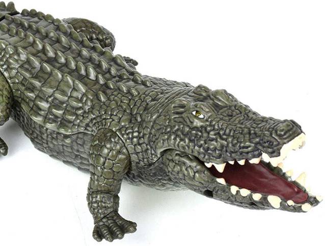 Ferngesteuertes Krokodil Alligator RC Spielzeug mit Controller Kinder Kind 45cm