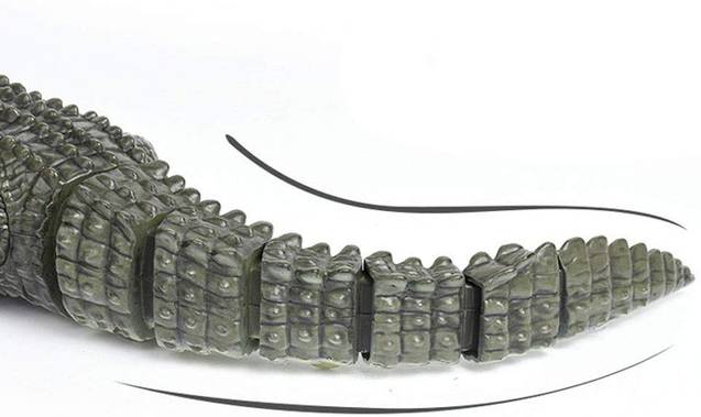 Ferngesteuertes Krokodil Alligator RC Spielzeug mit Controller Kinder Kind 45cm