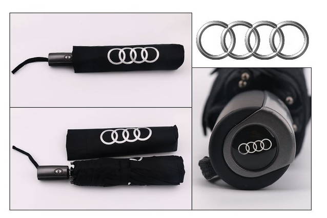 Audi Regenschirm Taschenschirm Fan Fanartikel Accessoir fr Auto