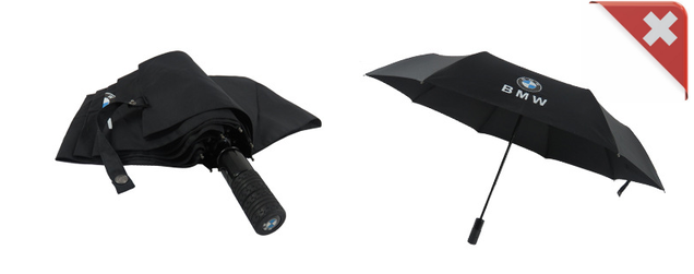 BMW Regenschirm Taschenschirm Fanartikel Auto Fan Zubehör Accessoire 