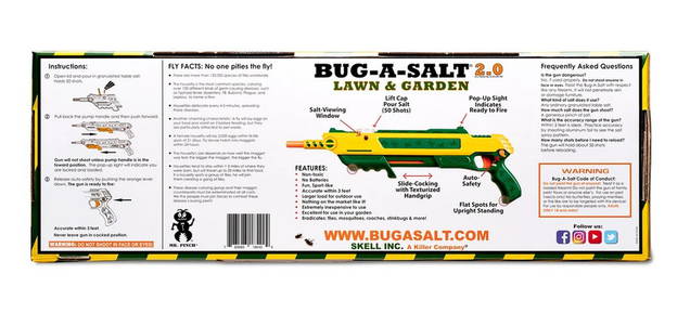 BUG-A-SALT 2.0 BUG A SALT Salz Gewehr Salzgewehr Flinte Gewehr Sommer Rasen Garten Edition Outdoor Fliegen Fliegenwehr Insekt Insekten Fliegenklatsche Fliege USA Schweiz Kauf