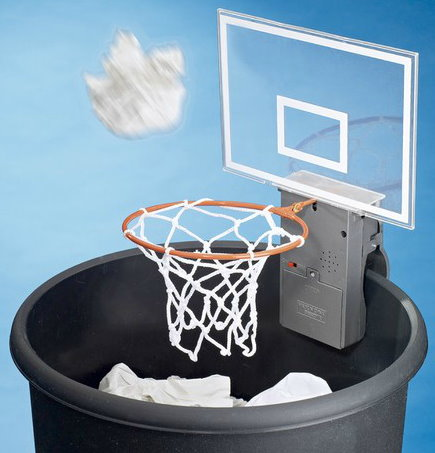 Basketballkorb für den Mülleimer Papierkorb mit Sound Büro Spass Geschenk Gadget Basketball Spielzeug