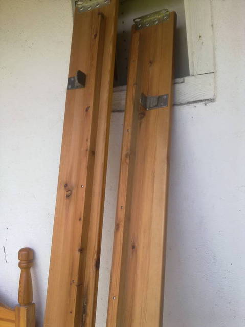Bettstatt zu verkaufen - Massivholz, Kiefer, 202cm lang