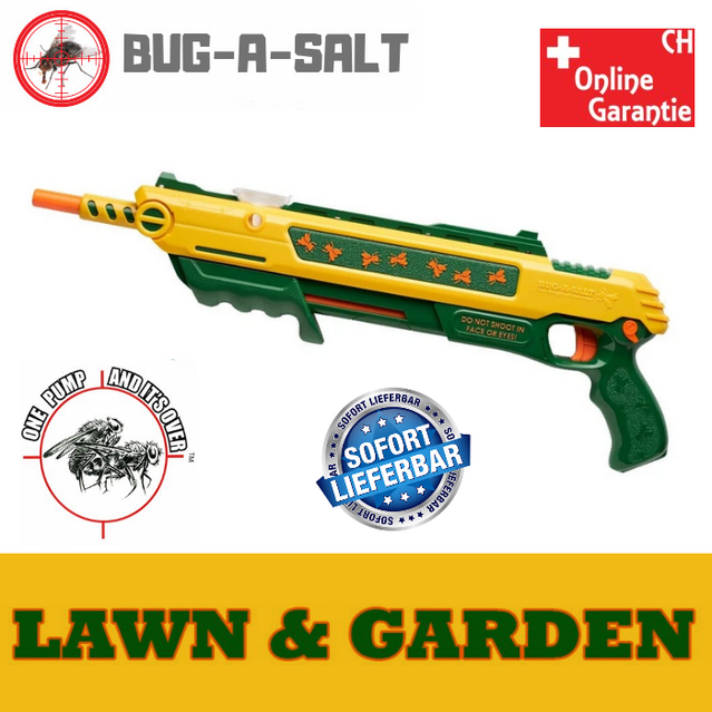 Bug-A-Salt Bug a Salt 2.0 Rasen & Garten Insekten Fliegenvernichter Plastikgewehr Salz Gewehr Flinte Pistole Salt Gun USA Hit Sommer Spielzeug Outdoor
