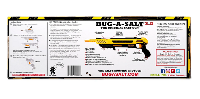 Bug-A-Salt Bug a Salt Version 3.0 Flinte Fliegen Jagd Fliegenkiller Bug-A-Salt Salz Schrotflinte Salzgewehr gegen Insekten Fliegen