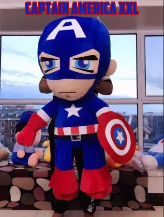 Captain America XXL Plschfigur 100cm 1m Marvel Avengers Plsch Figur Fan Kuscheltier Plschtier Superheld Held Geschenk Kind Kino TV