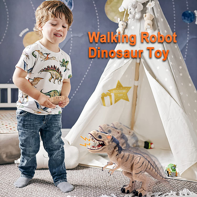 Dino T-Rex ferngesteuert Spielzeug Kinder Dinosaurier Dino Saurier Urzeit Weihnachten Geschenk Kind