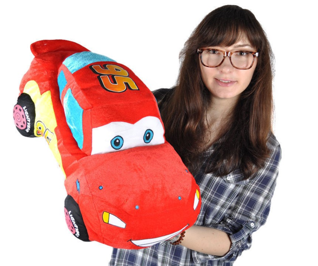 Disney Cars Lightning McQueen Plsch Auto Plschauto 55cm XL Geschenk Kind Junge Boy Pixar