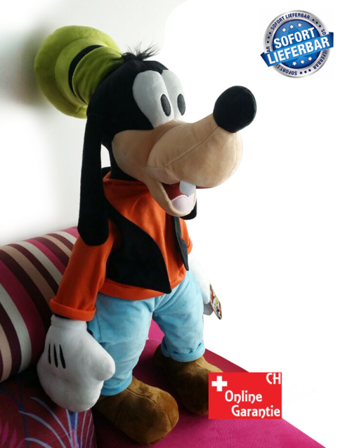 Disney Goofy Plüsch 75cm grosses Plüschtier Kuscheltier Puppe Geschenk Kind XXL