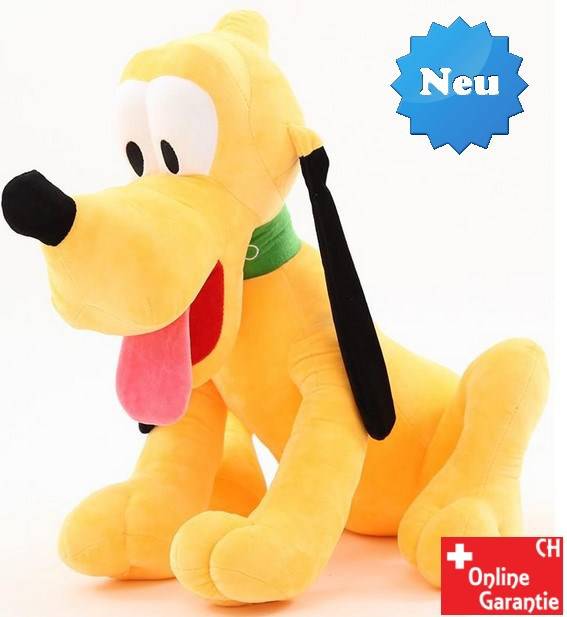 Disney Mickymaus Micky Maus 60cm Pluto Plüsch Hund Plüschund Stofftier Plüschtier XXL Geschenk Kind