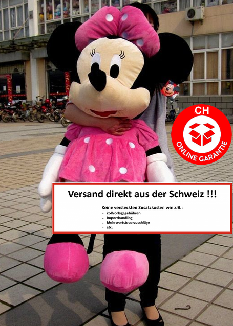 Disney Minni Minnie Maus Plsch Plschtier Minerva 130cm XXL Gross Geschenk Kinder