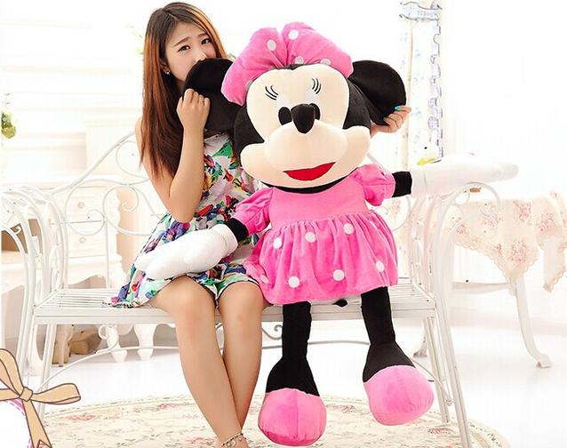 Disney Minnie Maus Plsch Tier Plsch XXL 130 cm Geschenk Mdchen Pink