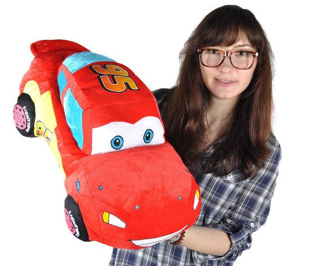 Disney Pixar Cars Lightning McQueen Kuscheltier Plüsch Tier Plüschtier 55cm Geschenk Kino Film Spielzeug Plüschauto