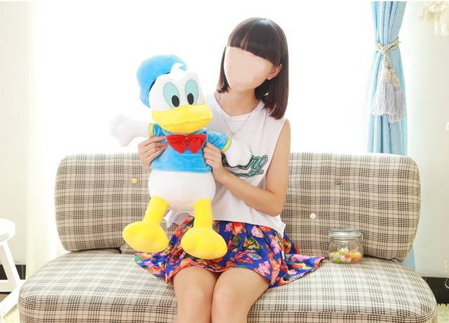 Donald Duck Plschtier ca. 80cm Stofftier XXL Enten Kuscheltier Disney Plsch Figur Fan Kult Fanartikel Kind Kinder Kuschel Ente Spielzeug