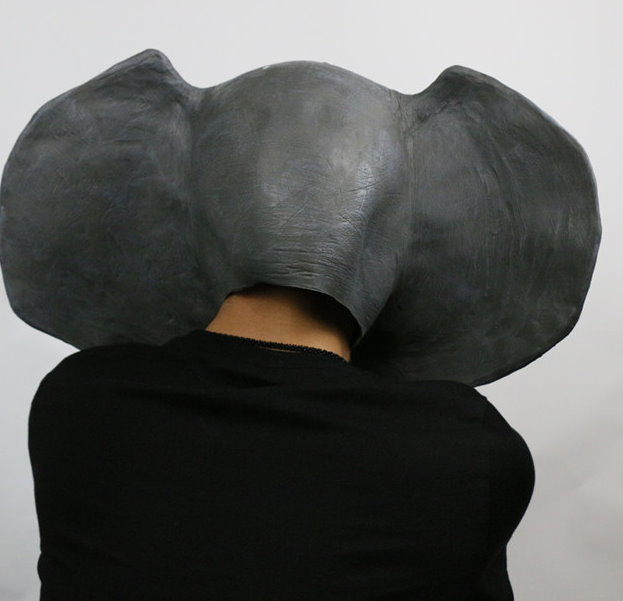 Elefanten Maske Elefantenmaske Tiermaske Fasnacht Halloween Latex Deluxe Model