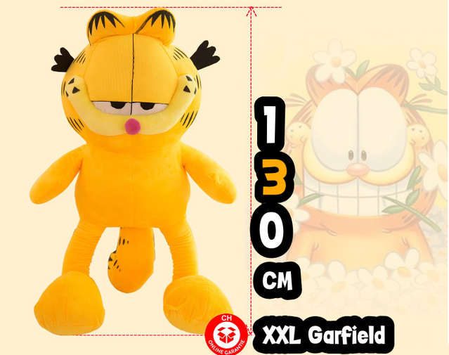 Garfield ca. 130 cm Katze Stofftier Kuscheltier Plüschtier Plüsch Figur Kater XXL Grösse Geschenk