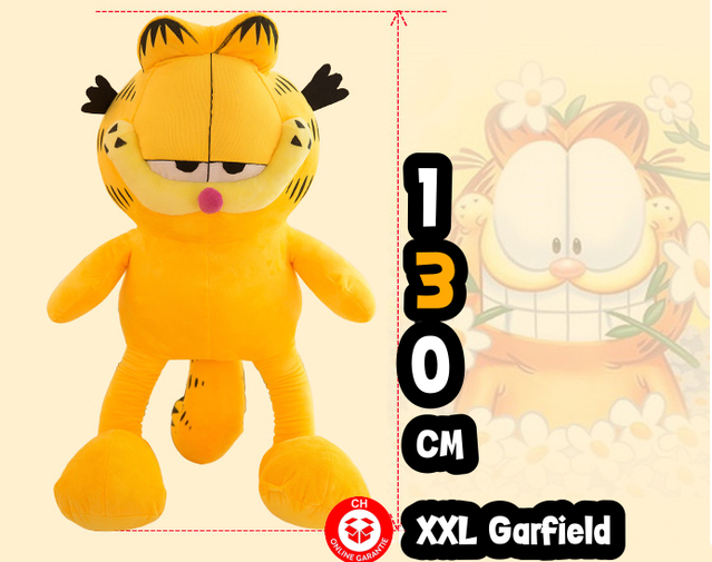 Garfield ca. 130 cm Katze Stofftier Kuscheltier Plschtier Plsch Figur Kater XXL Grsse Geschenk