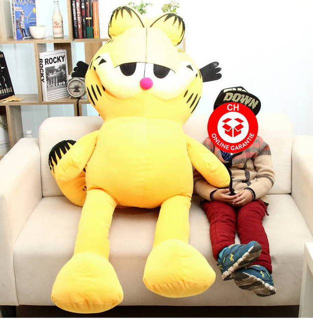 Garfield ca. 130 cm Katze Stofftier Kuscheltier Plüschtier Plüsch Figur Kater XXL Grösse Geschenk