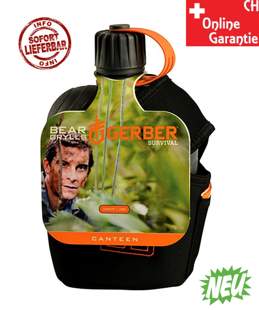 Gerber Bear Grylls Feldflasche Canteen Trink Flasche mit Kochgefss Militrfeldflasche Militr Outdoor Camping Reisen Survival