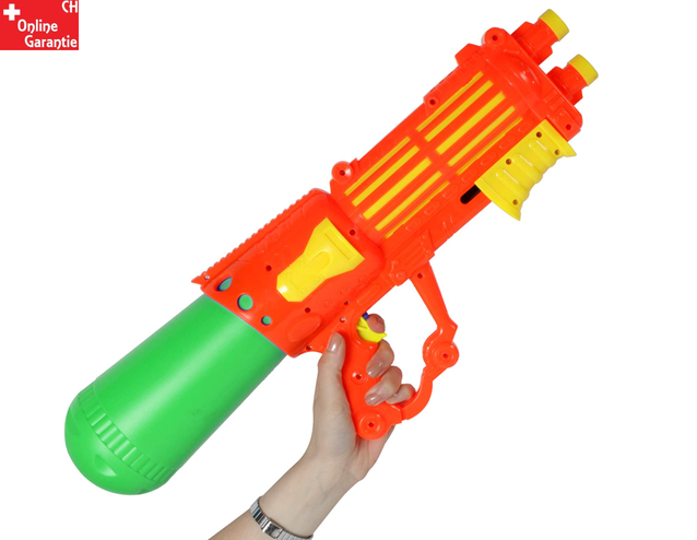 Grosse Wasserpistole 55cm Doppelrohr Wassergewehr Spritzpistole Pumpgun Blaster Soaker NEU Spielzeug Wasser Pistole Gewehr Sommer Bad Garten Badi