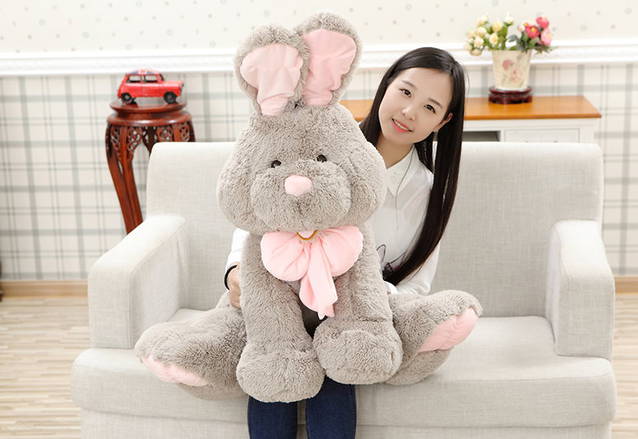 Grosser Plsch Hase Plschhase Hschen Bunny Geschenk Ostern Kinder Freundin 120cm XXL Hasli Hasu