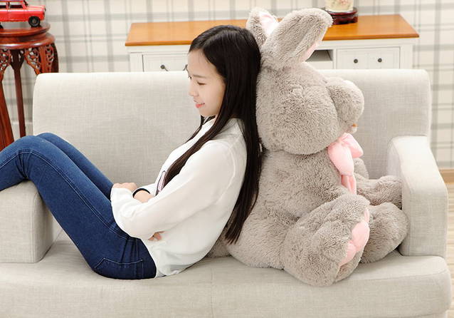 Grosser Plsch Hase Plschhase Hschen Bunny Geschenk Ostern Kinder Freundin 120cm XXL Hasli Hasu