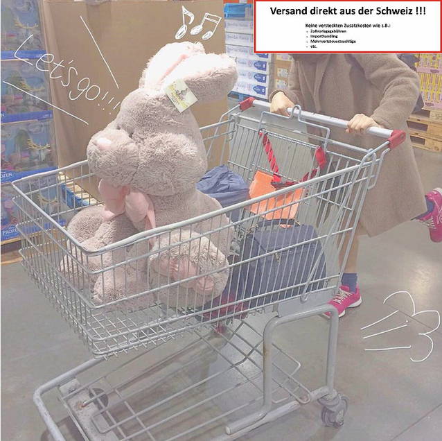 Grosser Plsch Hase Plschhase Hschen Bunny Geschenk Kinder Freundin 120cm XXL