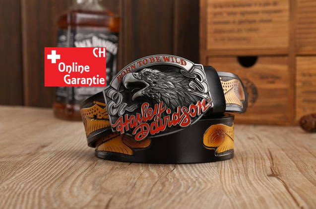 Harley-Davidson Fan Harley Biker Gurt Grtel Adler Grtelschnalle Fan 