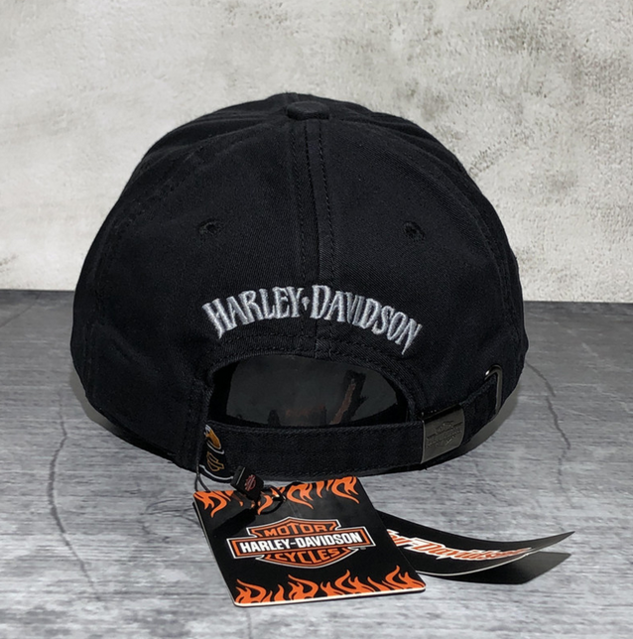 Harley-Davidson Harley Cap Fan HD Schwarz Biker Kappe Baseball Mütze