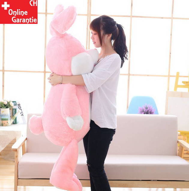 Hase Plüsch Plüschhase 150cm Kaninchen XXL Pink Rosa ILY Geschenk Ostern Kind Kinder Freundin
