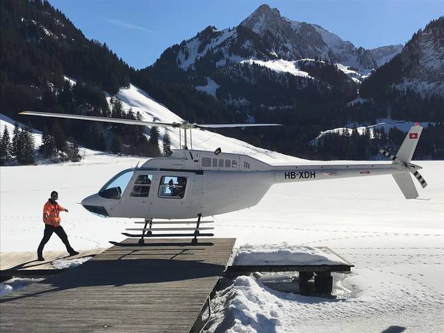 Helikopterflug Swissheliclub Schwarzsee Lac Noir 2022