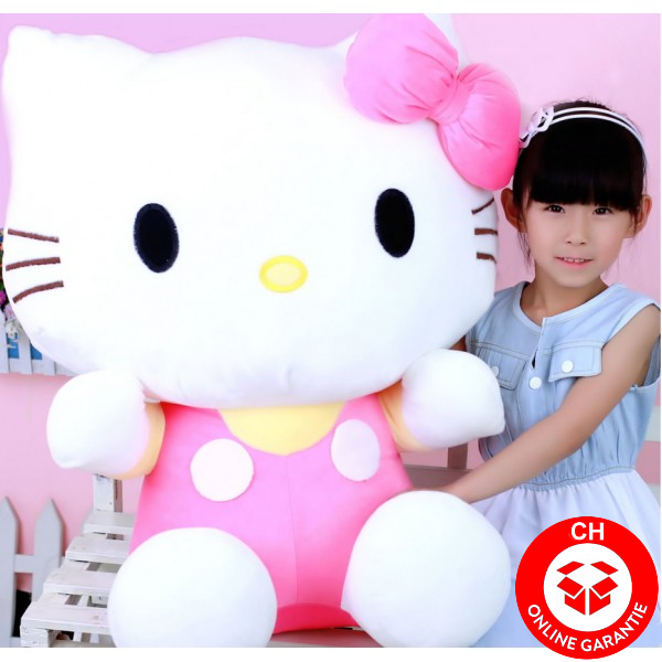 Hello Kitty Hallo Katze Plüschtier XXL Pink Rosa Herzig Süss Geschenk Kind Girl Mädchen Frau Freundin Fan