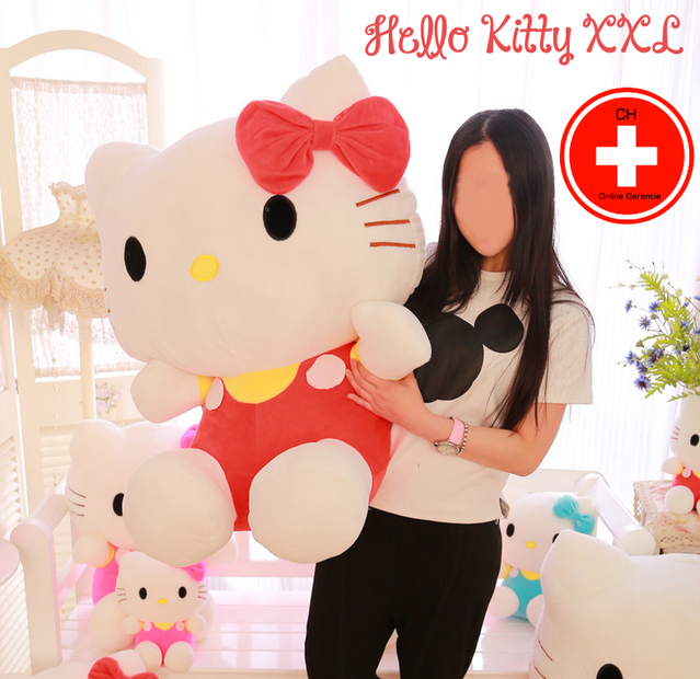 Hello Kitty Hellokitty Katze Plüsch Plüschtier XXL Plüschfigur Kuscheltier Geschenk Mädchen HK
