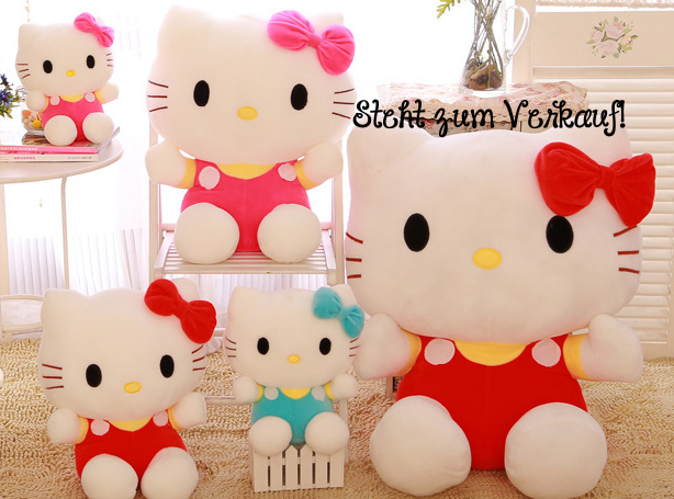 Hello Kitty Hellokitty Katze Plsch Plschtier XXL Plschfigur Kuscheltier Geschenk Mdchen HK