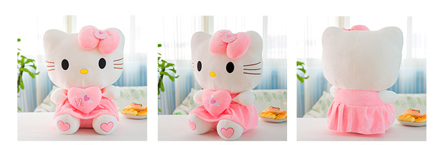 Hello Kitty Hellokitty Plüsch HK Cat Plüschtier Herz Love Liebe 70cm Geschenk Girl Mädchen Pink Rosa Fan