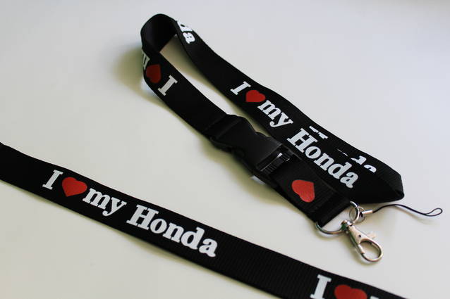 Honda Fan I Love You Honda ILY Schlssel Anhnger Schlsselanhnger Schlsselband Fan Anhnger Fanshop Geschenk