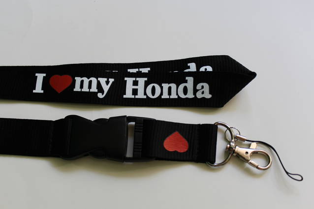 Honda Fan I Love You Honda ILY Schlssel Anhnger Schlsselanhnger Schlsselband Fan Anhnger Fanshop Geschenk