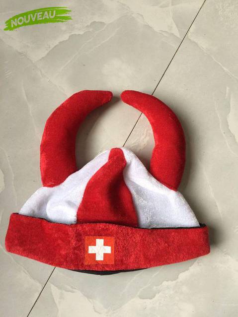 Hopp Schwiiz! Allez la Suisse! Forza Svizzera! ⚽️ Schweiz Hut Cap Percke Swiss Switzerland Fan Hrner Teufel Fussball Tennis Hockey WM EM Party