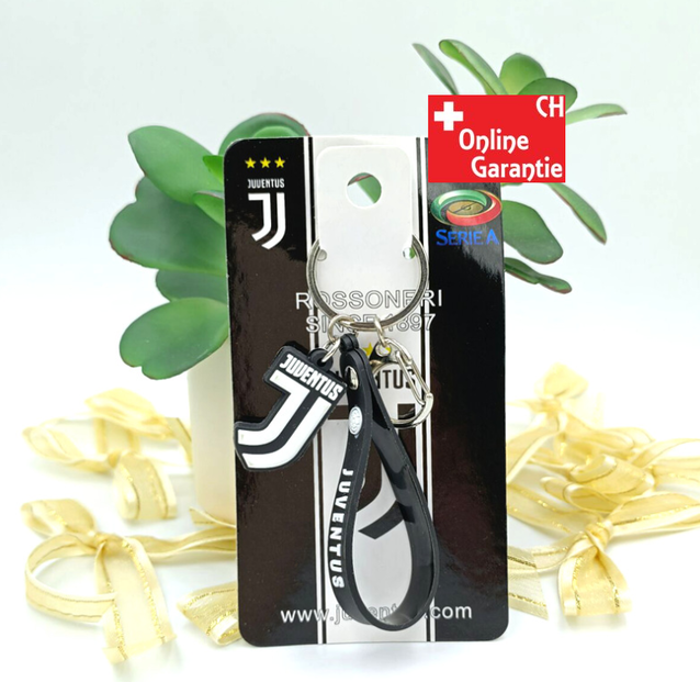 Juventus Turin Schlsselband Schlsselanhnger Fussball Fan Zubehr Juve Fanartikel Accessoire