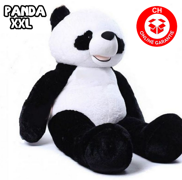 Kuscheltier Panda XXL 200cm 2m Pandabr Teddy Weiss Schwarz Geschenk Kind Kinder Frau Freundin Weihnachten Geburtstag Valentinstag Schweiz Online Garantie Abholbereit