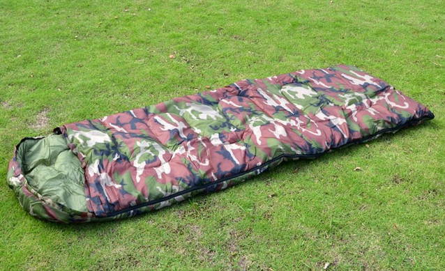 Militär Camping Schlafsack für Zelten Openair Camouflage Reisen Konzerte Outdoor