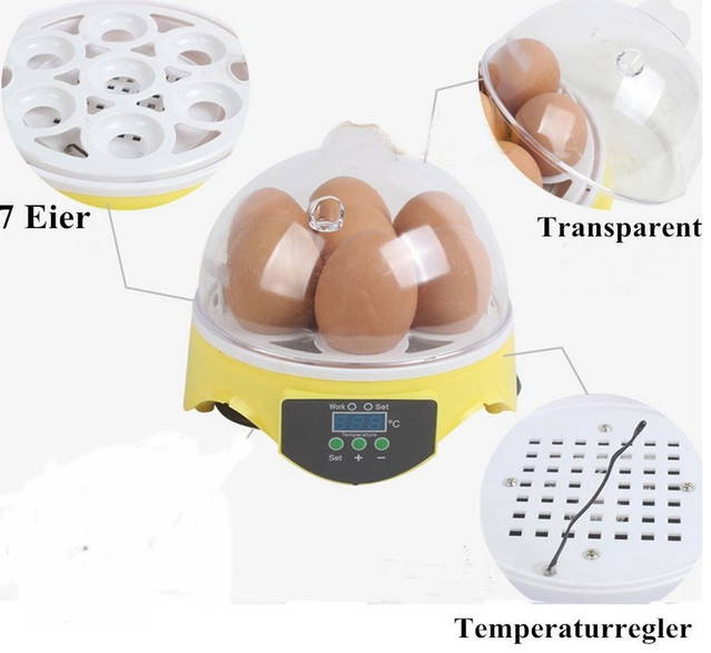 Mini Ei Brutkasten Inkubator Brutautomat Brutmaschine Brutapparat Brutmaschine 7 Eier