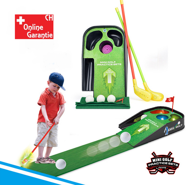 Mini Golf Spielset fr Kinder Minigolf Spielzeug Lichteffekte Sound Indoor Zuhause Kind