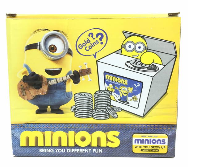 Minions Geld Sparbox Spardose Sparschein Geschenk Kinder Mnzen Sparen