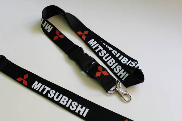 Mitsubishi Fan Schlüssel Anhänger Band Schlüsselanhänger Schlüsselband Band Fanshop