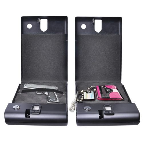 Mobiler Tragbarer Safe Fingerabdruck Tresor Gastro Waffe Schmuck Sicherheit